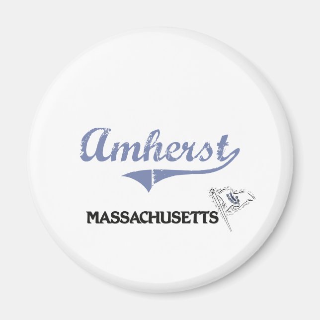 Amherst Massachusetts City Classic Magnet (Front)