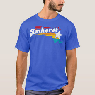 Amherst Massachusetts Vintage Distressed Souvenir  T-Shirt