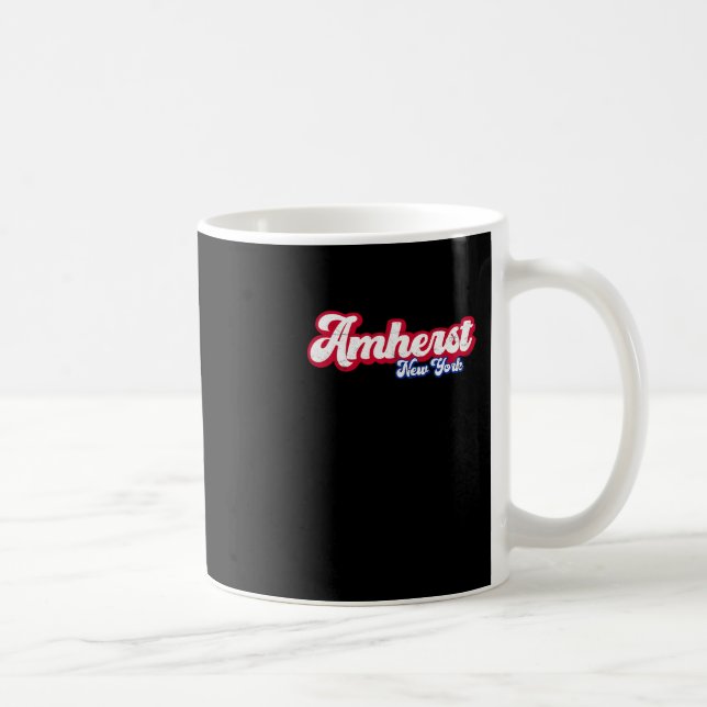 Amherst New York Ny Retro Script 716 Western New Y Coffee Mug (Right)