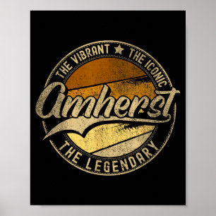 Amherst Nh _ New Hampshire _ Vintage Distressed  Poster