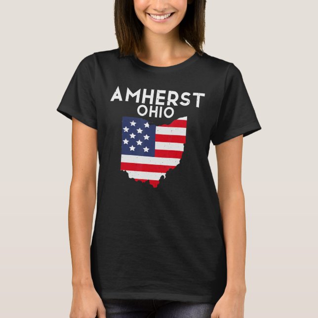 Amherst Ohio USA State America Travel Ohioan T-Shirt (Front)