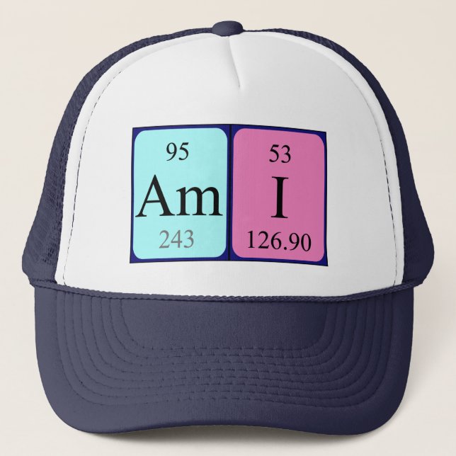 Ami periodic table name hat (Front)