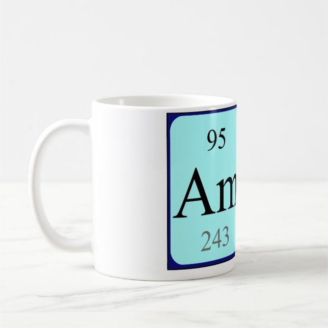 Ami periodic table name mug (Left)