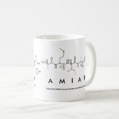 Amiah peptide name mug (Front Right)