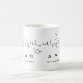 Amiah peptide name mug (Center)