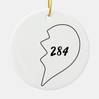 Amicable Numbers (220 284) Ceramic Ornament