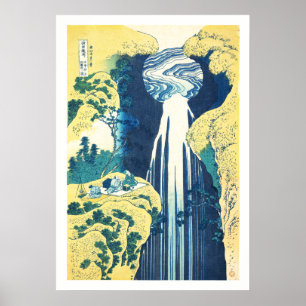 Amida Falls (Katsushika Hokusai 19th century) Poster