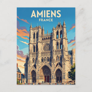 Amiens Cathedral France Postcard