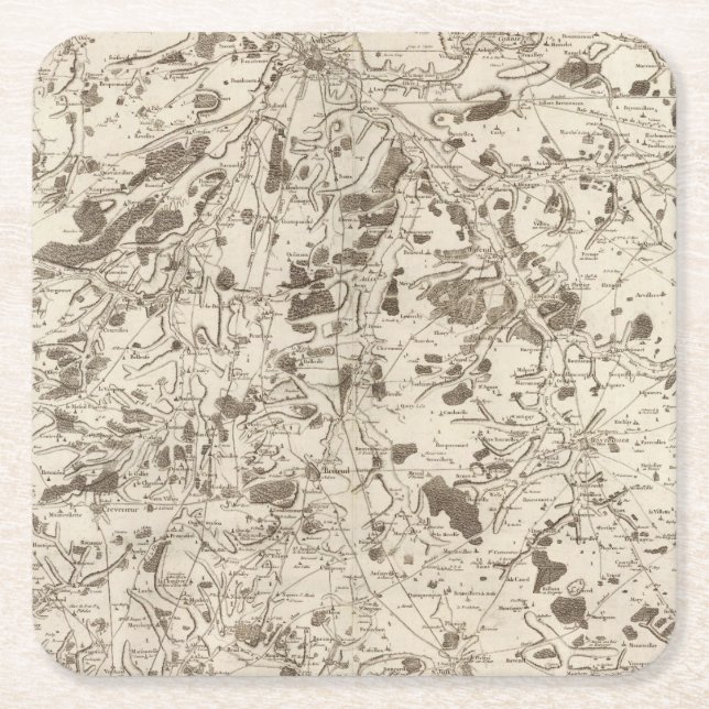 Amiens Square Paper Coaster (Front)