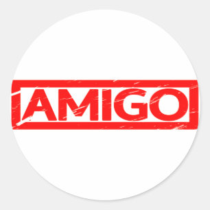 Amigo Stamp Classic Round Sticker