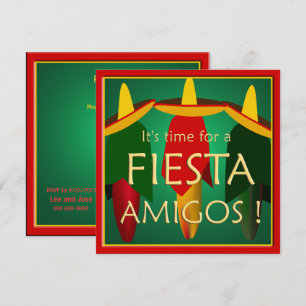 Amigos Fiesta Party Invitation