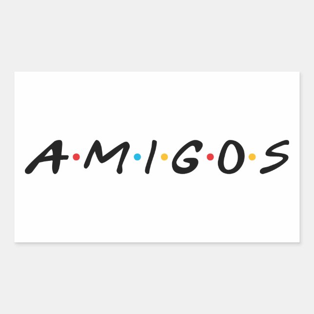 Amigos Rectangular Sticker (Front)