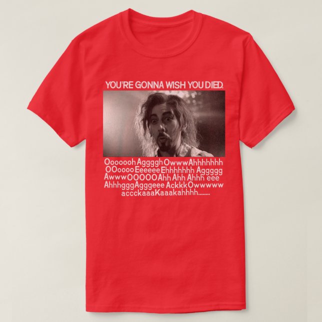 Amilyn Vampire Death Scene T-Shirt (Design Front)