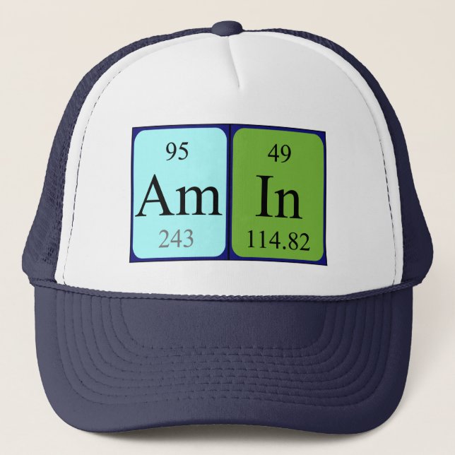 Amin periodic table name hat (Front)