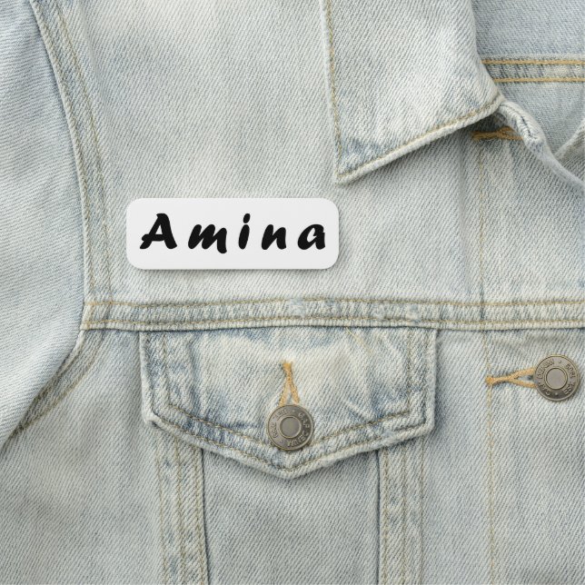 Amina name tag (In Situ)