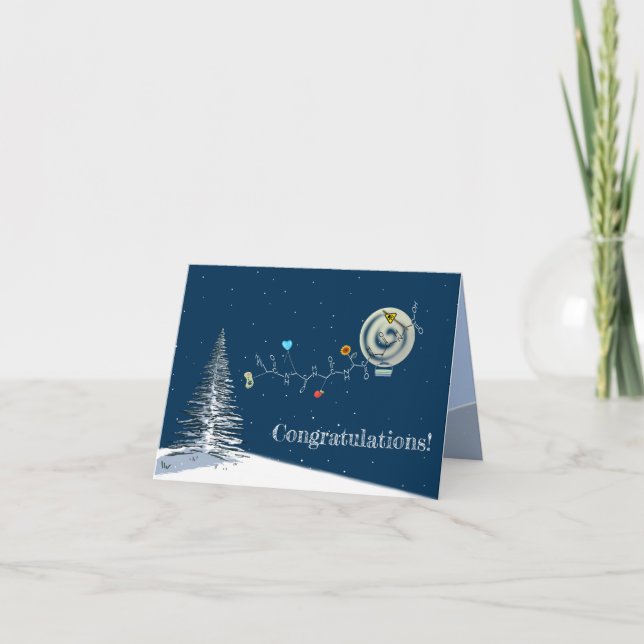 Amino acid card with life side chain - custom text (Front)