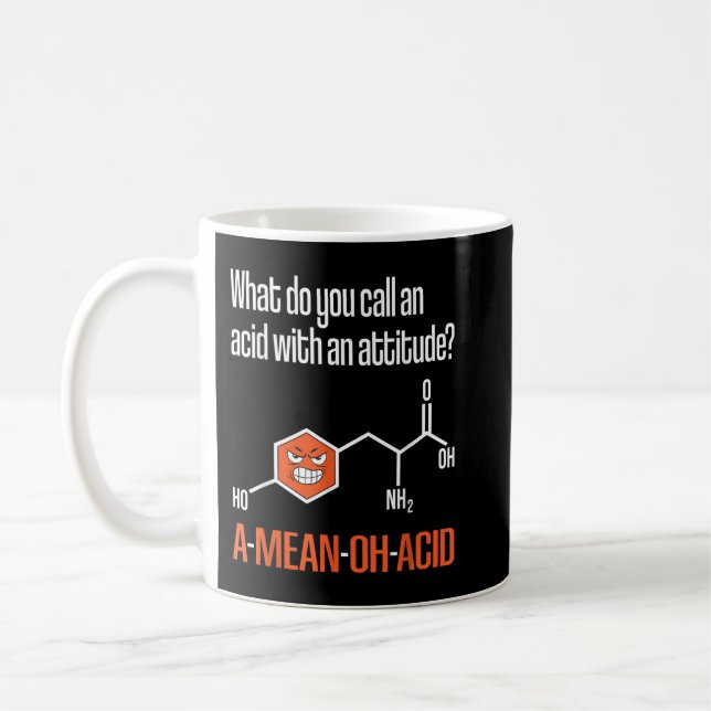 Amino Acid - Funny Chemistry Humour Science Teache Coffee Mug (Left)