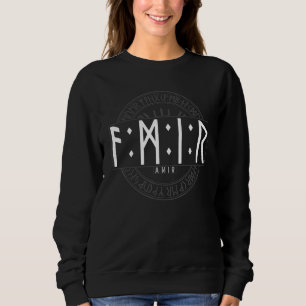 Amir in Futhark Runes Viking Sweatshirt