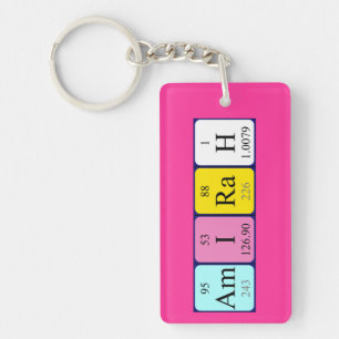 Amirah periodic table name keyring