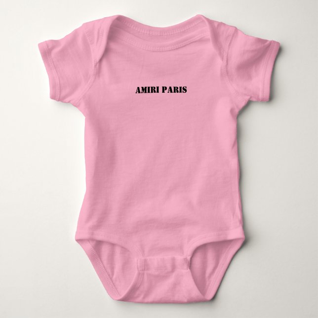 Amiri Paris white  Baby Bodysuit (Front)