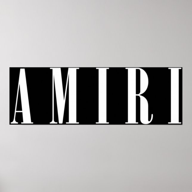 Amiri White Font Poster (Front)