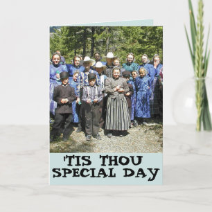 AMISH BIRTHDAY FUNNY HUMOR GREETING CARD