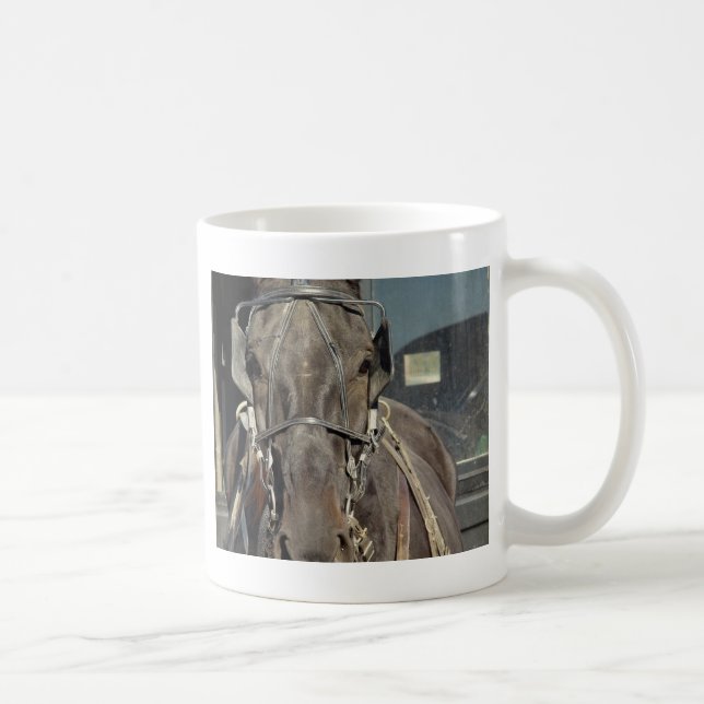Amish Buggy Horse Coffee Mug (Right)