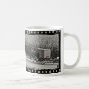 Amish Buggy Monochrome Coffee Mug