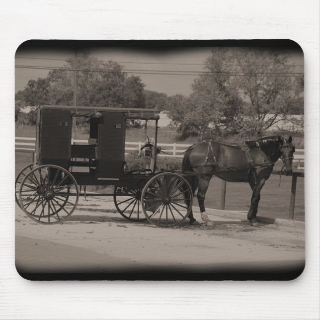 Amish Buggy Mouse Mat (Front)