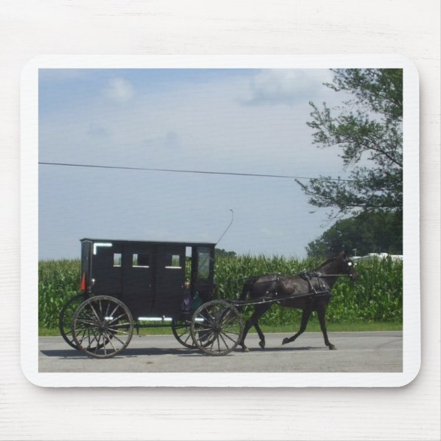 Amish buggy ride mouse mat (Front)
