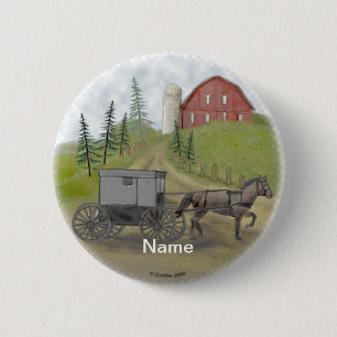 Amish Buggy Visiting pin