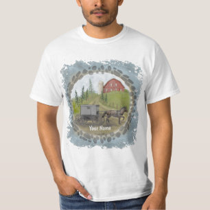 Amish Buggy Visiting T-Shirt