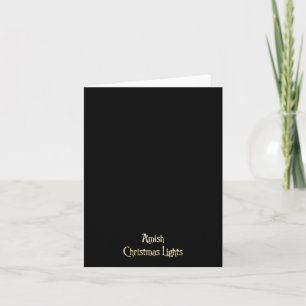 Amish Christmas Lights Holiday Card