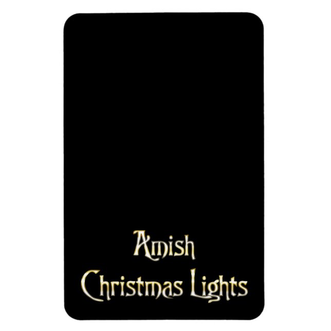 Amish Christmas Lights Magnet (Vertical)
