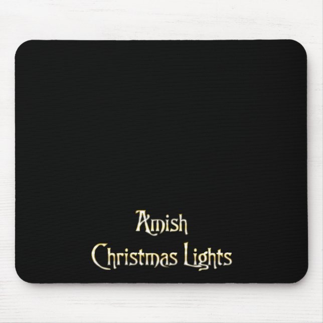 Amish Christmas Lights Mouse Mat (Front)