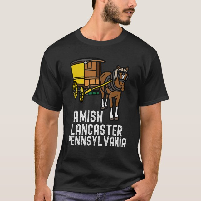 Amish Country Pennsylvania  Horse And Carriage 2 T-Shirt (Front)