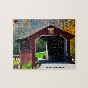 Amish Covered Bridge Jigsaw Puzzle
