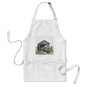 Amish Covered Bridge Standard Apron