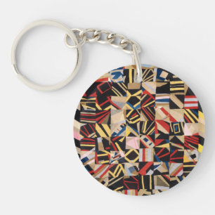 Amish Crazy Quilt by Lydia Beachy Key Ring