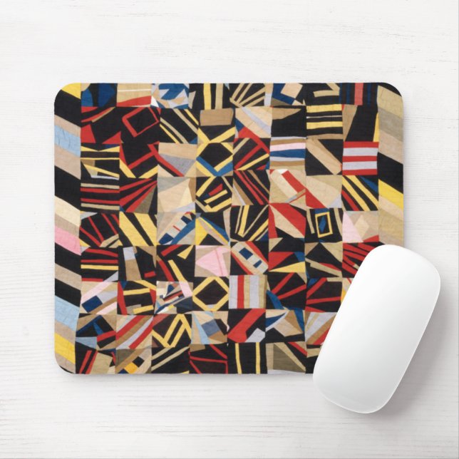 Amish Crazy Quilt by Lydia Beachy Mouse Mat (With Mouse)