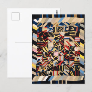 Amish Crazy Quilt by Lydia Beachy Postcard