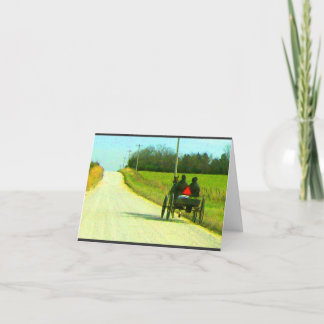 Amish Farewell Card