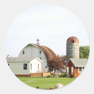 Amish Farm Classic Round Sticker