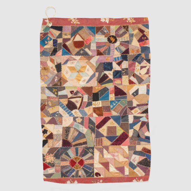 Amish friendship quilt  golf towel (Front)