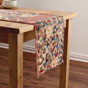 Amish friendship quilt short table runner