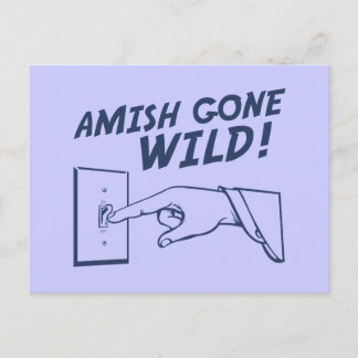 Amish Gone Wild! Postcard