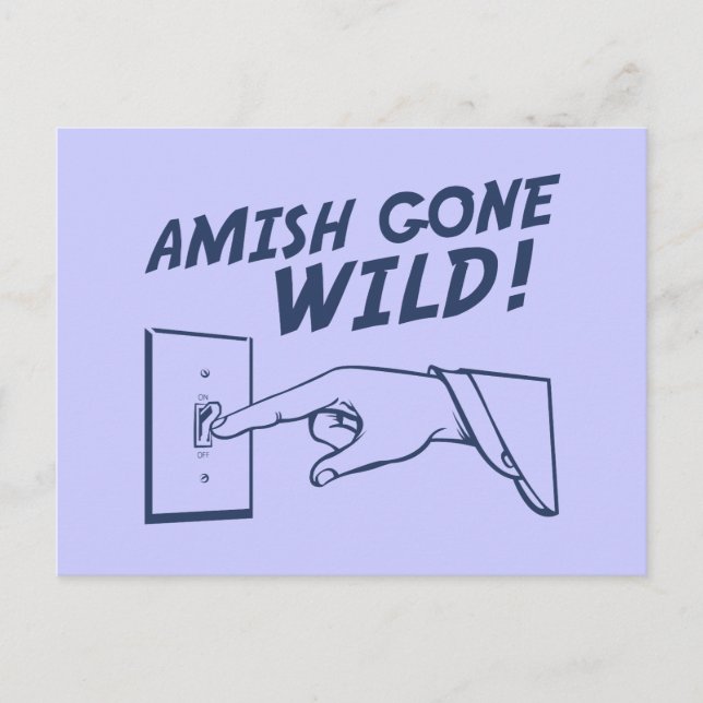 Amish Gone Wild! Postcard (Front)