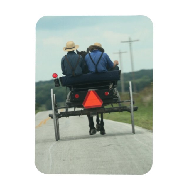 Amish guys magnet (Vertical)