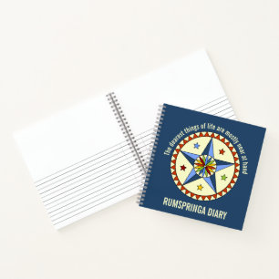 Amish - Hex Sign Stars - GOOD LUCK 1 Notebook