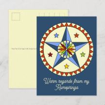 Amish - Hex Sign Stars - GOOD LUCK 1